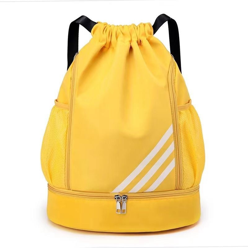 2024 New Drawstring Drawstring Pocket Backpack Outdoor Training Basketball Bag Large Capacity Travel Gym Bag Backpack