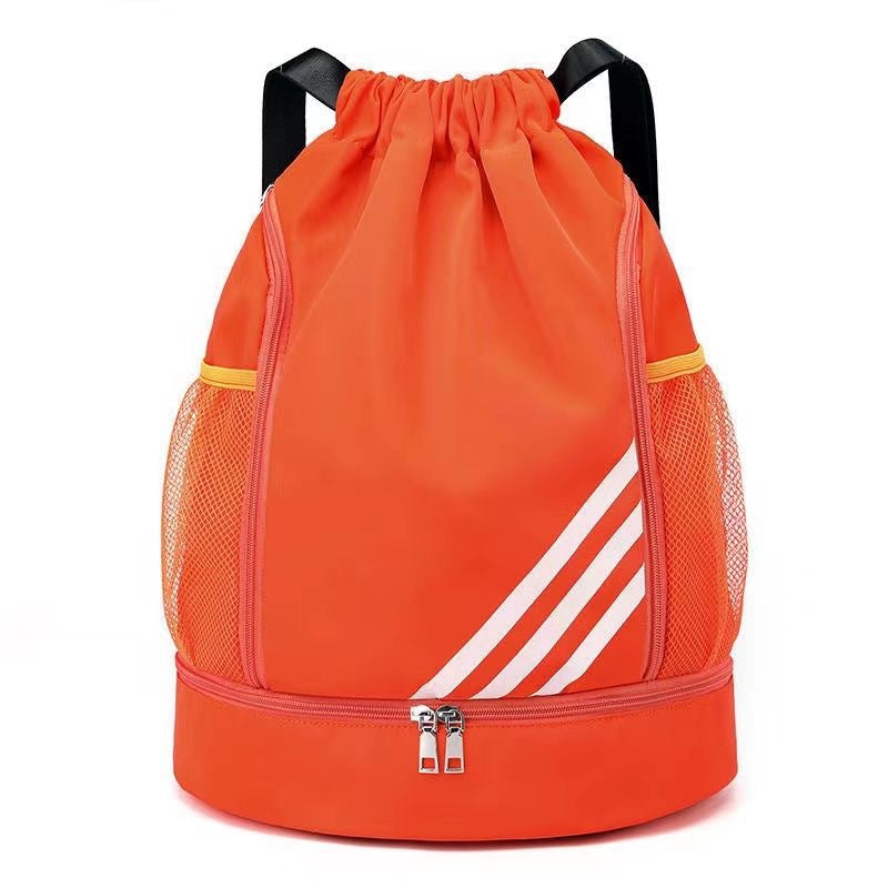 2024 New Drawstring Drawstring Pocket Backpack Outdoor Training Basketball Bag Large Capacity Travel Gym Bag Backpack