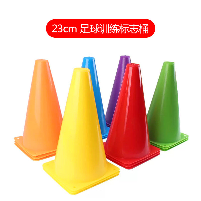 18cm Marker Cones Soccer Training Equipment Marker Cones Obstacles Ice Cream Cones Children's Taekwondo Equipment 9in Cones