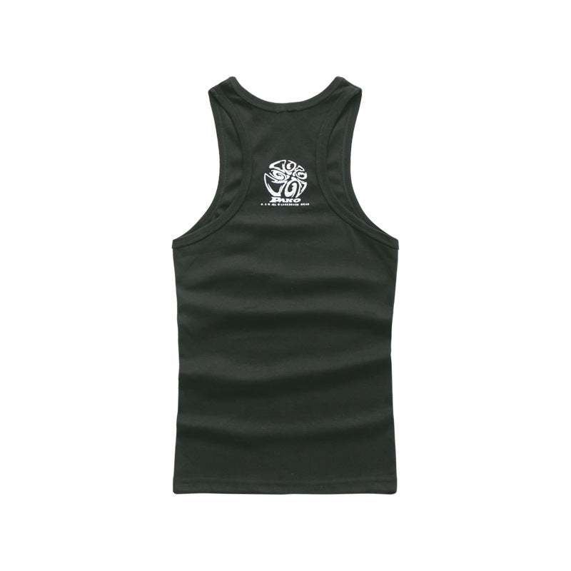 Men's Pure Cotton Summer Thin Undershirt Sleeveless Tank Top for Teenagers Slim Fit Gym Sports Vest