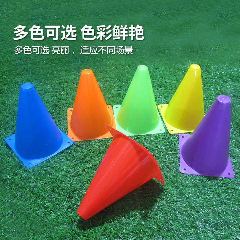 18cm Marker Cones Soccer Training Equipment Marker Cones Obstacles Ice Cream Cones Children's Taekwondo Equipment 9in Cones