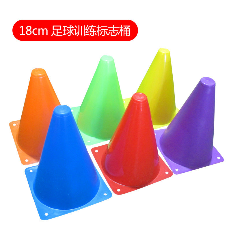 18cm Marker Cones Soccer Training Equipment Marker Cones Obstacles Ice Cream Cones Children's Taekwondo Equipment 9in Cones