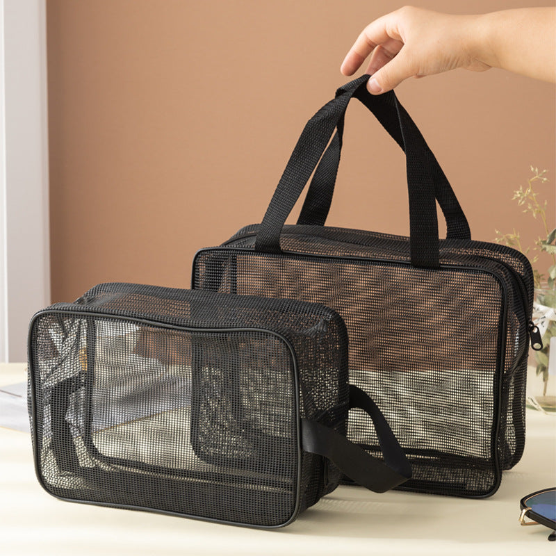 Mesh Bath Bag Bath Bag Hollow Out Bath Bag Large Capacity Bath Bag Portable Cosmetic Bag Drain Gym Bag Bags Bath Bag