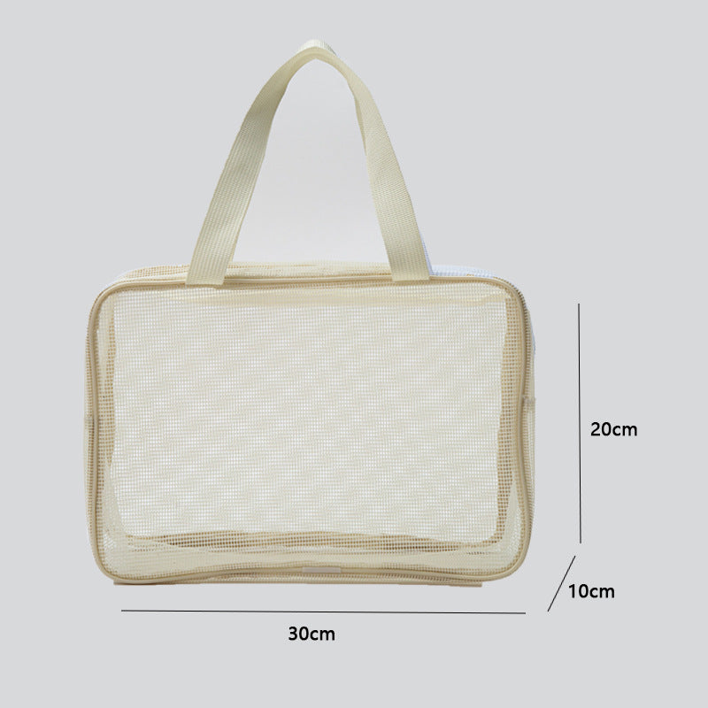 Mesh Bath Bag Bath Bag Hollow Out Bath Bag Large Capacity Bath Bag Portable Cosmetic Bag Drain Gym Bag Bags Bath Bag