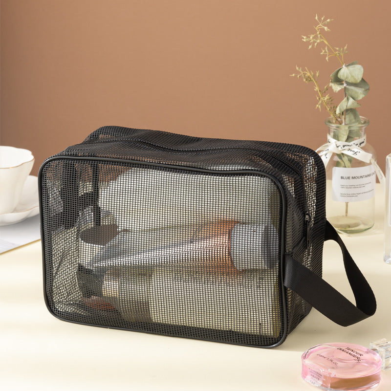 Mesh Bath Bag Bath Bag Hollow Out Bath Bag Large Capacity Bath Bag Portable Cosmetic Bag Drain Gym Bag Bags Bath Bag