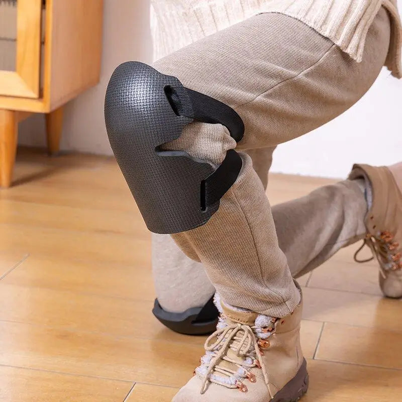1pair Knee Protection Pad Labor Insurance Garden Knee Pads Thickened Wear-Resistant Knee Protectors with Adjustable Straps