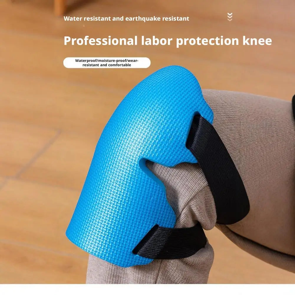 1pair Knee Protection Pad Labor Insurance Garden Knee Pads Thickened Wear-Resistant Knee Protectors with Adjustable Straps