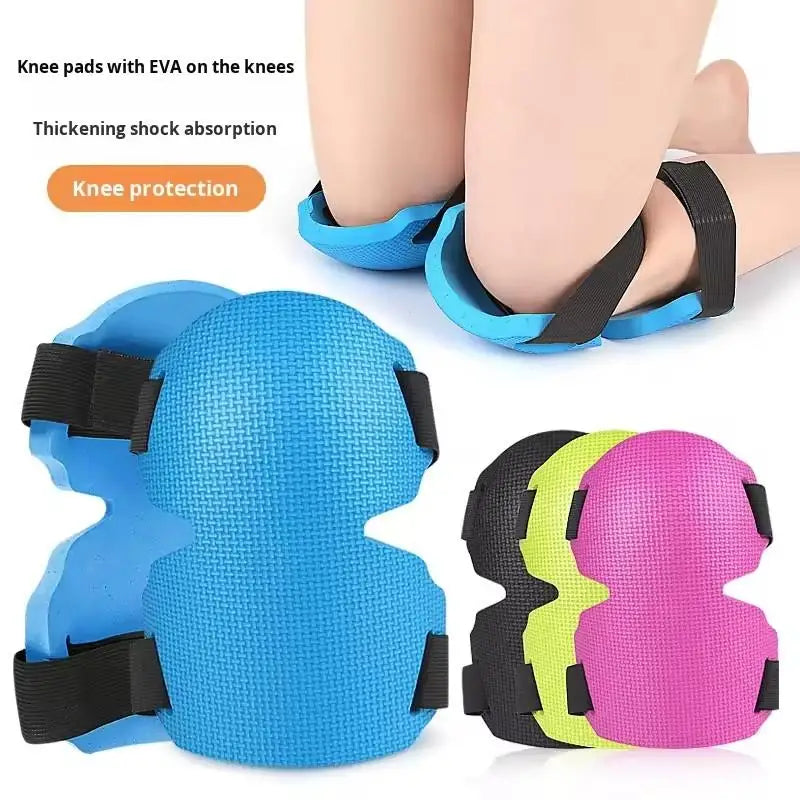1pair Knee Protection Pad Labor Insurance Garden Knee Pads Thickened Wear-Resistant Knee Protectors with Adjustable Straps